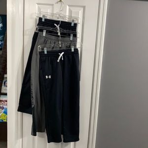 3 Pairs Under Armor sweatpants great condition!